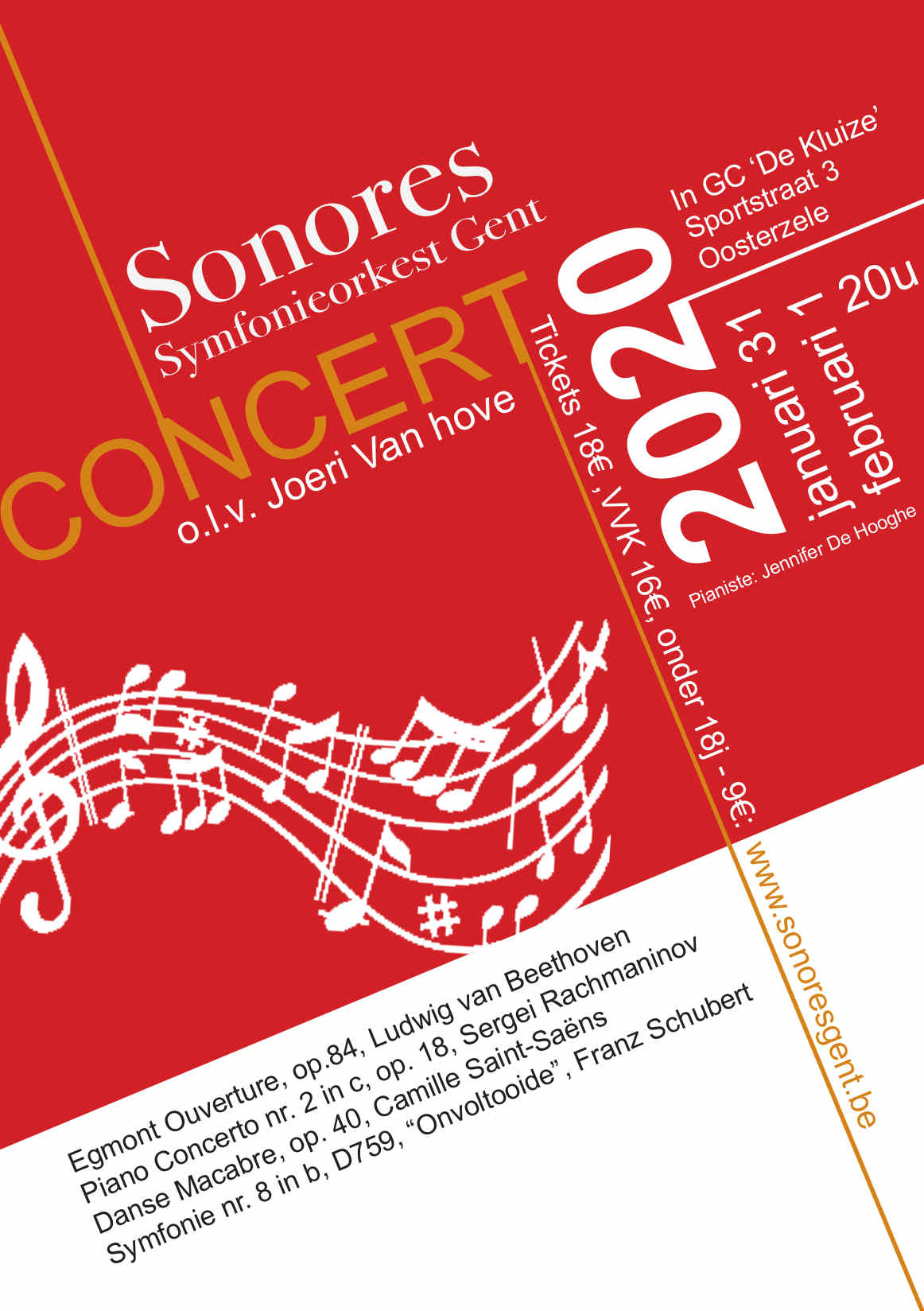 Flyer concert januari 2020
