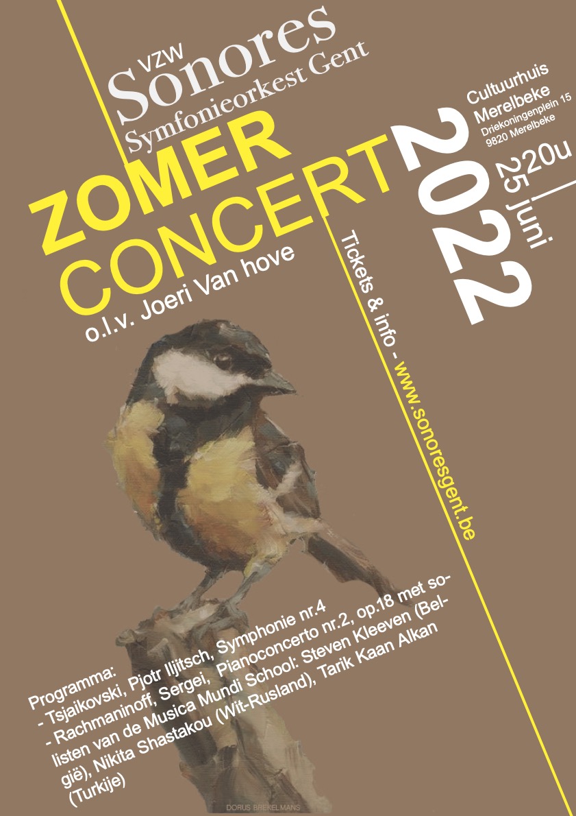 Zomerconcert flyer 2022